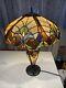 Tiffany Style Victorian Theme Stained Glass Double Lit Table Accent Reading Lamp