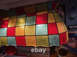 Tiffany Style Vintage Stained Glass Billiards/Pool Table Lamp