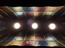 Tiffany Style Vintage Stained Glass Billiards/Pool Table Lamp