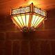 Tiffany Style Wall Light Handcrafted Stained Glass Uplighter Lamp Night Lamps Uk