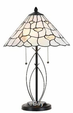 Tiffany Table Lamp 100% Genuine Stained Glass