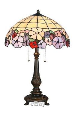 Tiffany Table Lamp 100% Genuine Stained Glass