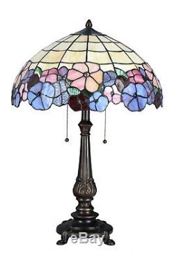 Tiffany Table Lamp 100% Genuine Stained Glass