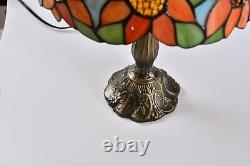 Tiffany Table Lamp 18Tall Sunflower Floral Retro Stained Glass Night Light Home