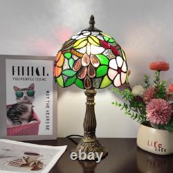 Tiffany Table Lamp 3-Way Tiffany Style Desk Lamp Small Stained Glass Lamp Antiqu