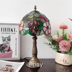 Tiffany Table Lamp 3-Way Tiffany Style Desk Lamp Small Stained Glass Lamp Antiqu