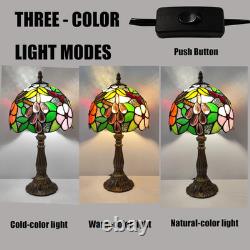 Tiffany Table Lamp 3-Way Tiffany Style Desk Lamp Small Stained Glass Lamp Antiqu