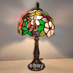 Tiffany Table Lamp 3-Way Tiffany Style Desk Lamp Small Stained Glass Lamp Antiqu