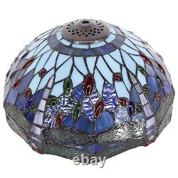 Tiffany Table Lamp Blue Stained Glass Dragonfly Style Bedside Desk Reading Li