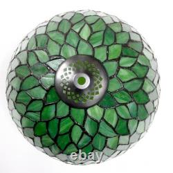 Tiffany Table Lamp Green Wisteria Style Stained Glass Desk Bedside Reading Li