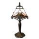 Tiffany Table Lamp Pink Pearls Baroque Style Stained Glass Desk Light Small T