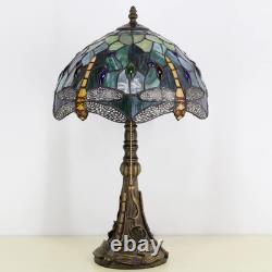Tiffany Table Lamp Stained Glass Lamp 12X12X19 Inch Antique Reading Light Amb
