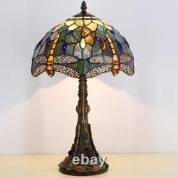 Tiffany Table Lamp Stained Glass Lamp 12X12X19 Inch Antique Reading Light Amb