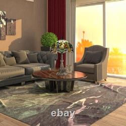 Tiffany Table Lamp Stained Glass Lamp 12X12X19 Inch Antique Reading Light Amb