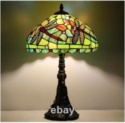 Tiffany Table Lamp Stained Glass Lamp 12X12X19 Inch Antique Reading Light, BEST