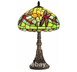 Tiffany Table Lamp Stained Glass Lamp 12X12X19 Inch Antique Reading Light, BEST