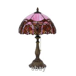 Tiffany Table Lamp Stained Glass Lamp 12X12X19 Inch Antique Reading Light Pi