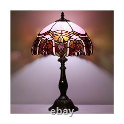 Tiffany Table Lamp Stained Glass Lamp 12X12X19 Inch Antique Reading Light Pi