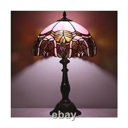 Tiffany Table Lamp Stained Glass Lamp 12X12X19 Inch Antique Reading Light Pi