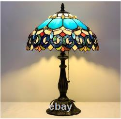 Tiffany Table Lamp Stained Glass Lamp 19 Antique Reading Light, Gift Mother day
