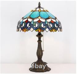 Tiffany Table Lamp Stained Glass Lamp 19 Antique Reading Light, Gift Mother day