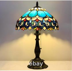Tiffany Table Lamp Stained Glass Lamp 19 Antique Reading Light, Gift Mother day
