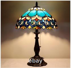 Tiffany Table Lamp Stained Glass Lamp 19 Antique Reading Light, Gift Mother day