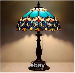 Tiffany Table Lamp Stained Glass Lamp 19 Antique Reading Light, Gift Mother day