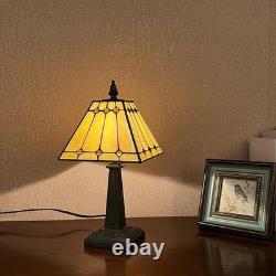 Tiffany Table Lamps Small Handmade Stained Glass Accent Table Light Mission Styl