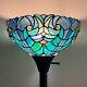 Tiffany Torchiere Floor Lamp, Stained Glass Lamp Shade