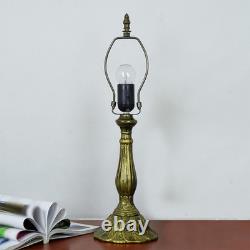 Tiffany Victorian Style Accent Tabl Lamp Stained Glass Vintage Shade Light Desk