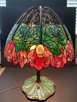 Tiffany lamp reproduction shade and base