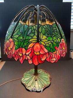 Tiffany lamp reproduction shade and base