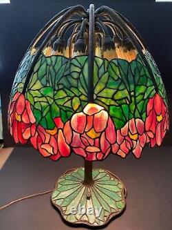 Tiffany lamp reproduction shade and base