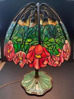 Tiffany lamp reproduction shade and base