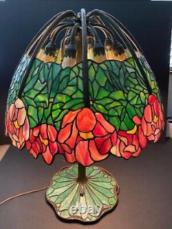 Tiffany lamp reproduction shade and base