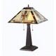 Tiffany-style 2 Light Mission Table Lamp 16 Shade