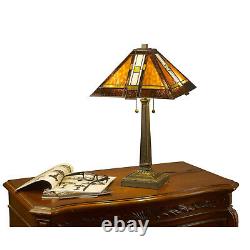 Tiffany-style Aztec Mission Lamp Set 16 Shade