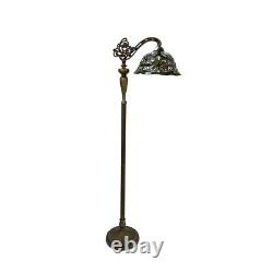 Tiffany-style Floor Lamp Victorian Reading Light 12 Shade BERTRAM