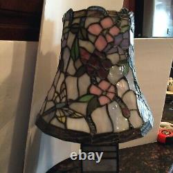 Tiffany-style Stained Glass DRAGONFLY Table Lamp 22 tall