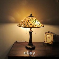 Tiffany-style Victorian Table Lamp 16 Shade Glass Beads LAST ONE THIS PRICE