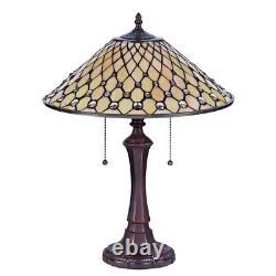 Tiffany-style Victorian Table Lamp 16 Shade Glass Beads LAST ONE THIS PRICE