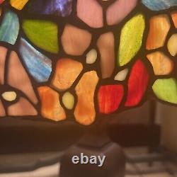 Tiffany style, floral, stained glass lamp shade