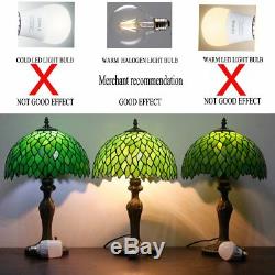 Tiffany style wisteria table lamp light S523 series 18 inch tall green shade E26