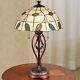 Trento Stained Glass Table Lamp Cream