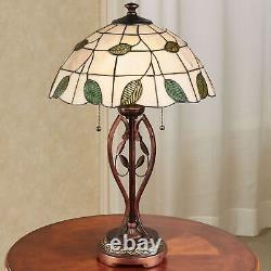 Trento Stained Glass Table Lamp Cream
