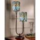 Twin Stem Tiffany 72cm Stained Glass Table Lamp 16