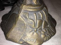 VNTG Stained Glass Colorful Flowers Tiffany Style Table Light Accent Lamp 18 H