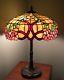 Victorian Leaded Stained Glass Table Lamp