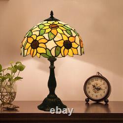 Victorian Stained Glass Shade Desk Light Handcrafted Table Lamp for Home Office